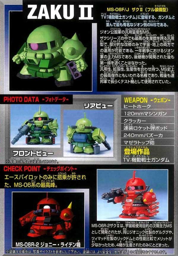 GG17 ザクⅡ フル装備型 GジェネレーションZERO SDガンダム プラモデル