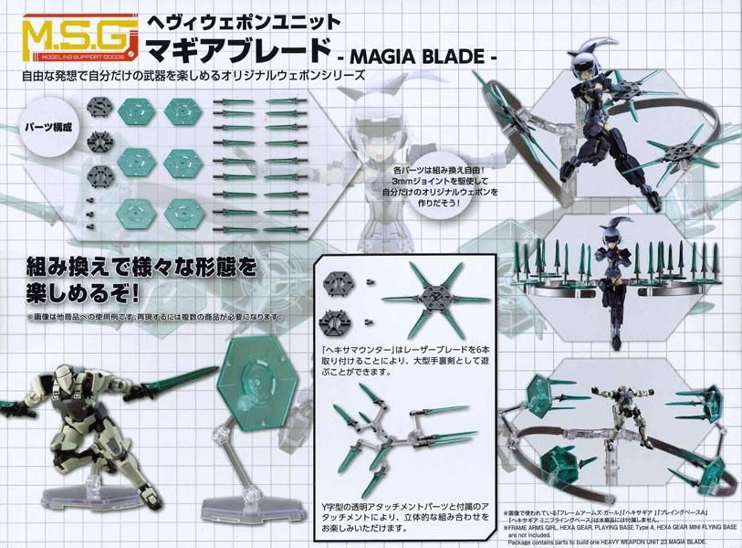 マギアブレード へヴィウェポンユニット23 プラモデル コトブキヤ