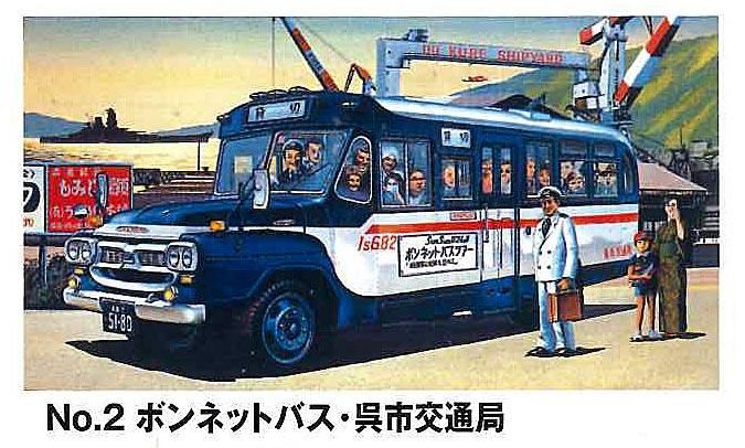 1/32 いすゞボンネットバス 呉市交通局 プラモデル マイクロ