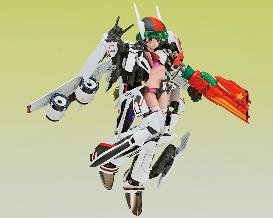 V.F.G. マクロスF VF-25F メサイア ランカ・リー ヴァリアブルファイターガールズ プラモデル アオシマ｜文具とプラモの店 タギミ