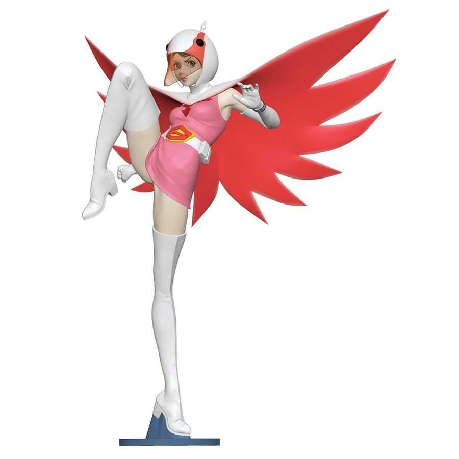 ハセガワレジンキットガッチャマンより 白鳥のジュン塗装済み完成品 科学忍者隊ガッチャマン」 白鳥のジュン レジンキット ハセガワ