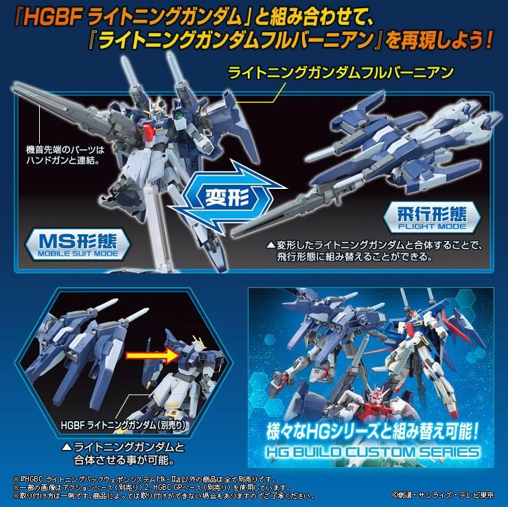 HG 1/144 ライトニングガンダム バックウェポンシステム MK-Ⅱ Ⅲ