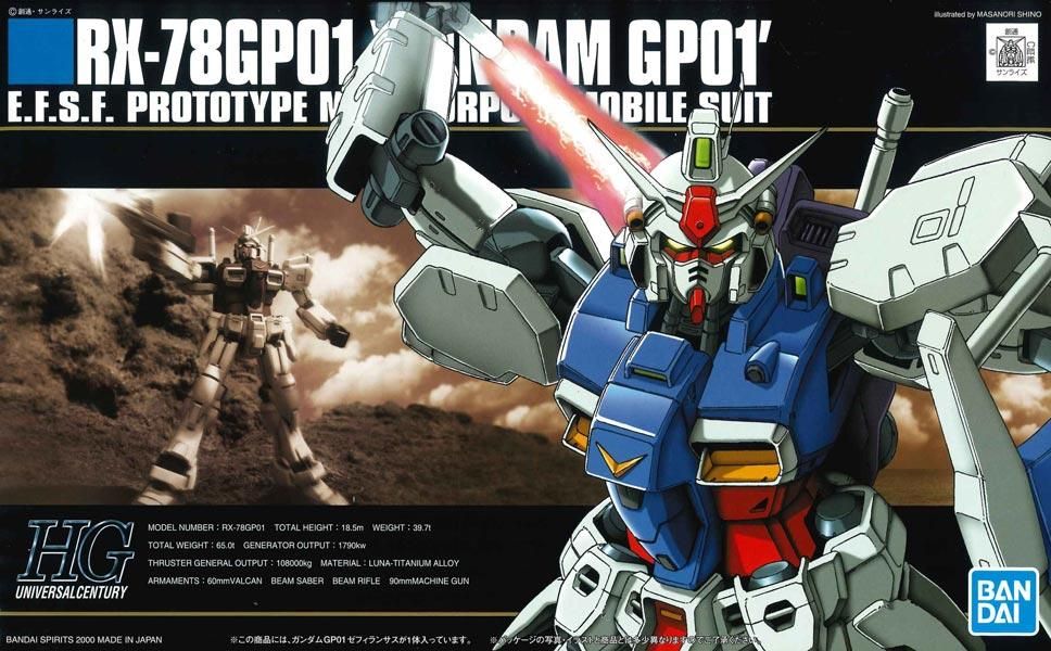 HGUC 1/144 RX-78 GP-01 ガンダム試作1号機 ゼフィランサス 機動 HGUC 1/144 RX-78 GP-01 ガンダム試作1号機 ゼフィランサス 機動