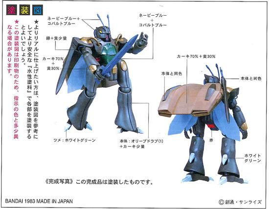 旧キット 聖戦士ダンバイン 1/72 オーラバトラー ゲド 塗装 改修