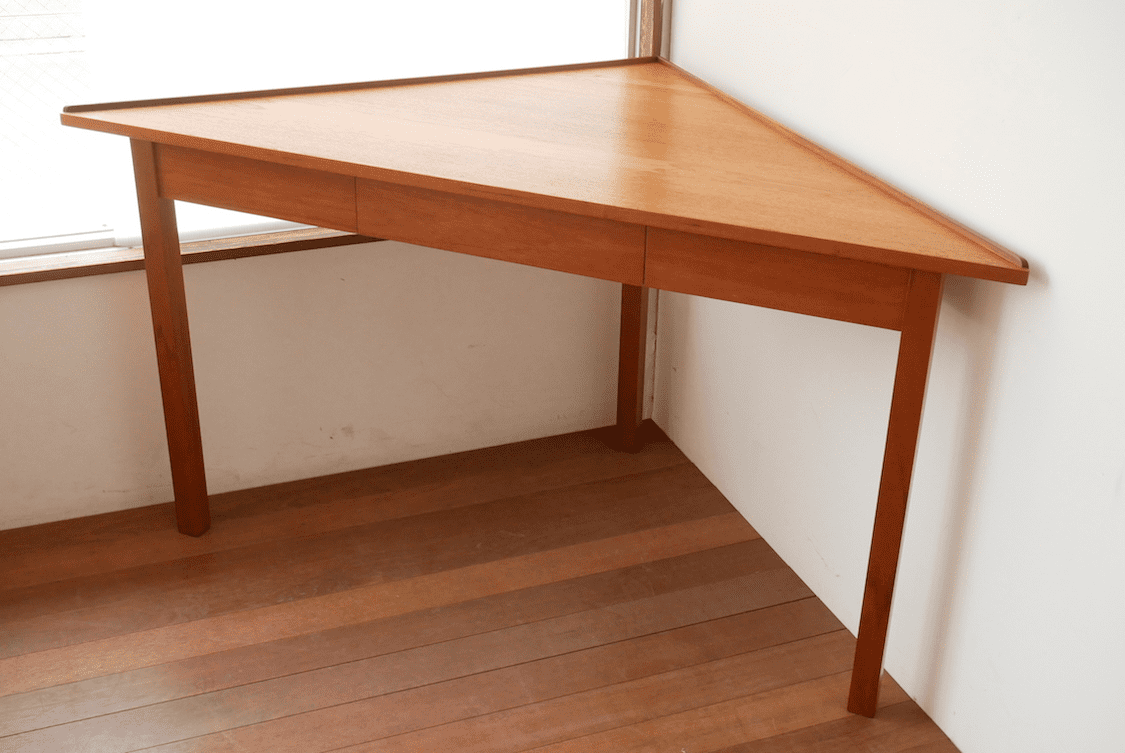 コーナーデスク 【幅147cm ウォールナット】 スチール アイアン