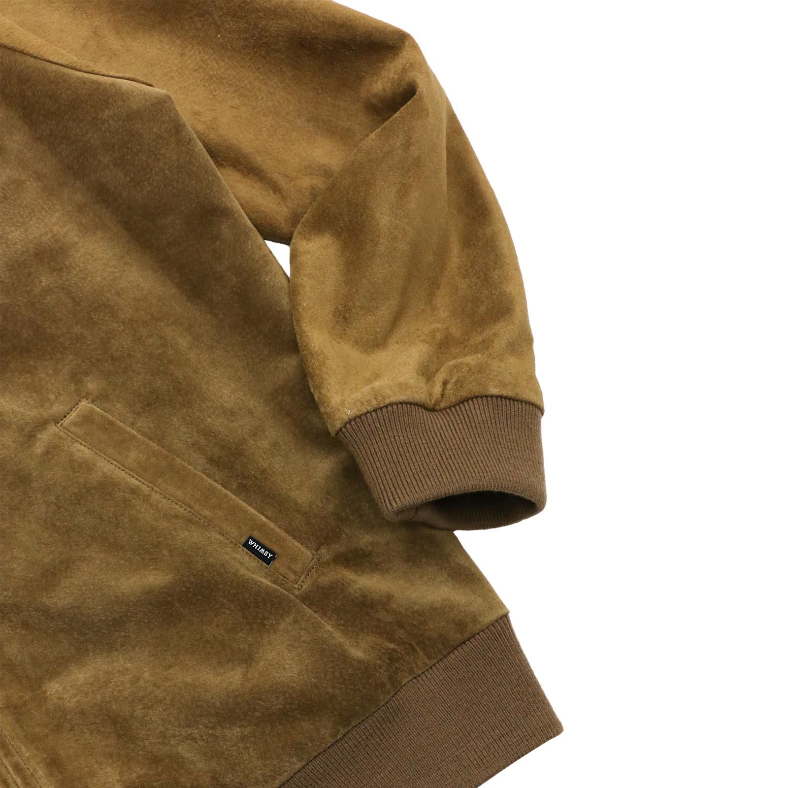 WHIMSY / SUEDE BOMBER JACKET BROWN - COFLO