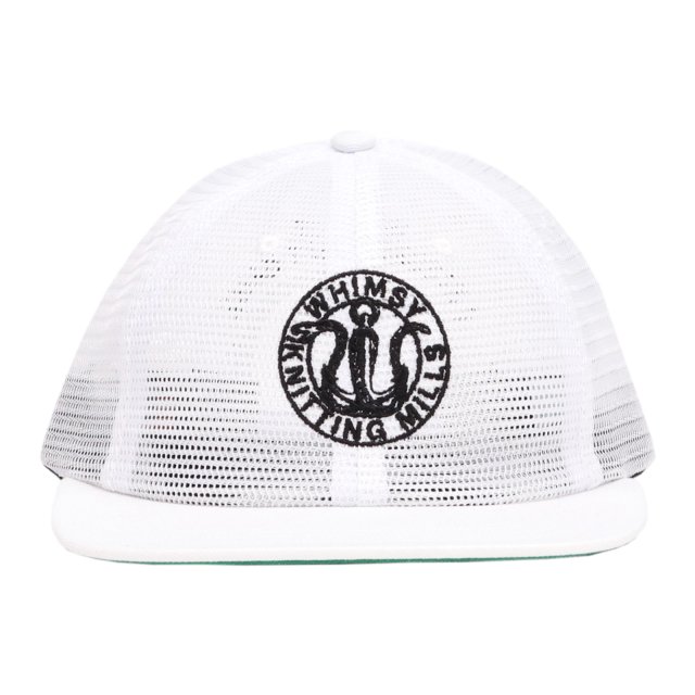 WHIMSY / MARINE LOGO MESH CAP WHITE