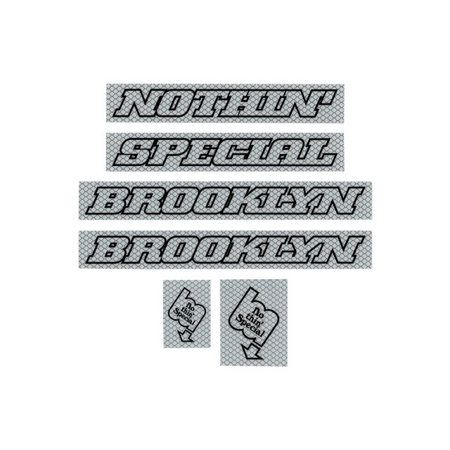 NOTHIN'SPECIAL / REFLECTIVE FRAME STICKER PACK SILVER