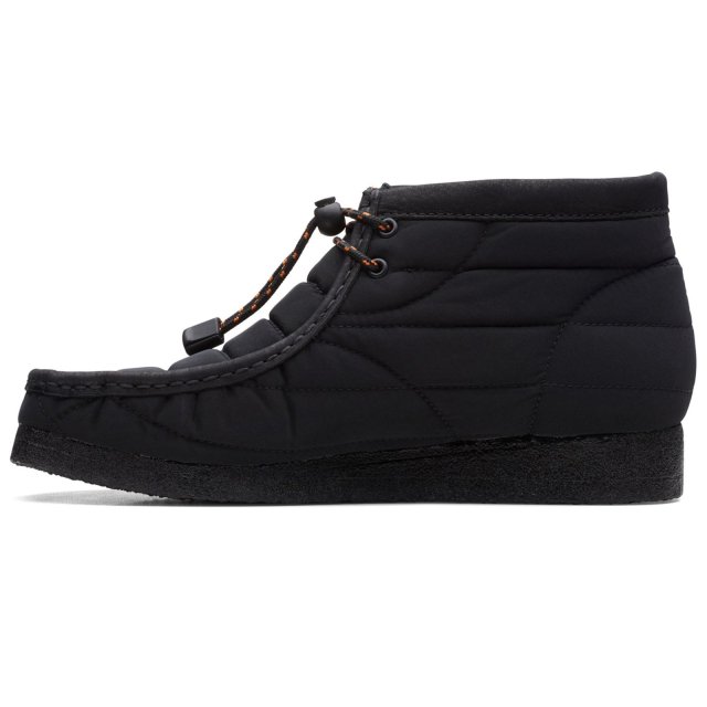 CLARKS / WALLABEE BOOT BLACK QUILTED