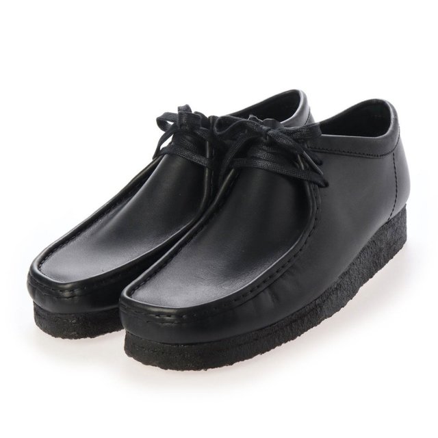 CLARKS / WALLABEE BLACK LEATHER