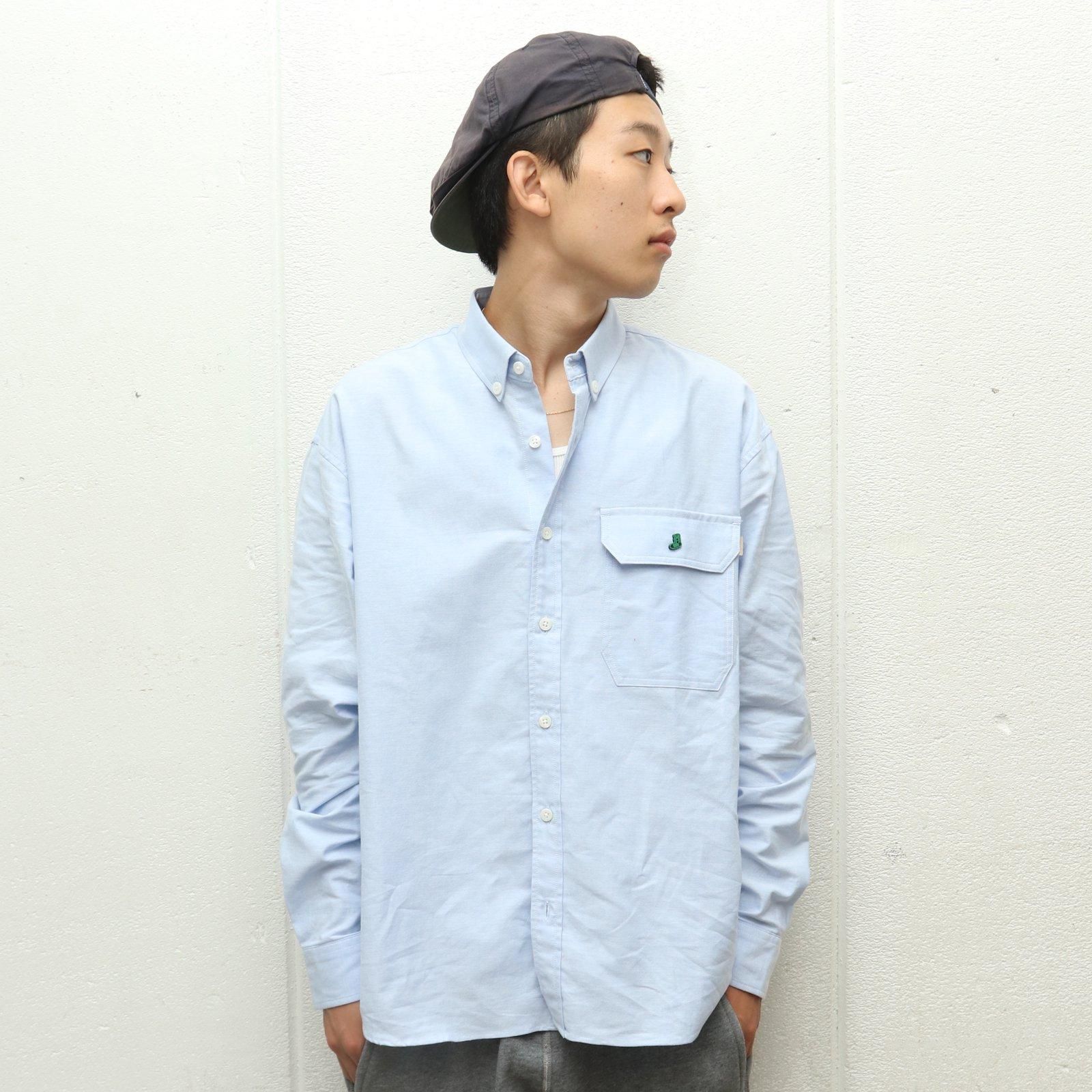 トップス WHIMSY TRADEMARK BD OXFORD SHIRT WHIMSY [TRADEMARK OXFORD B.D. SHIRT] (BLUE)