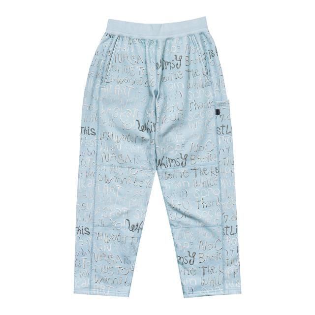 WHIMSY / CLAY LETTER SWEAT PANT SKY BLUE