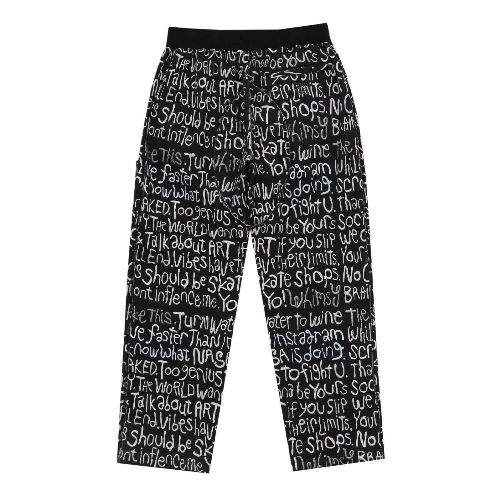 WHIMSY / CLAY LETTER SWEAT PANT BLACK - COFLO