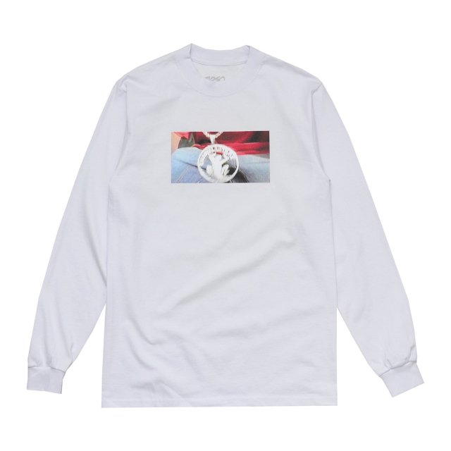 SOSO / POP UP LONG SLEEVE T SHIRT WHITE