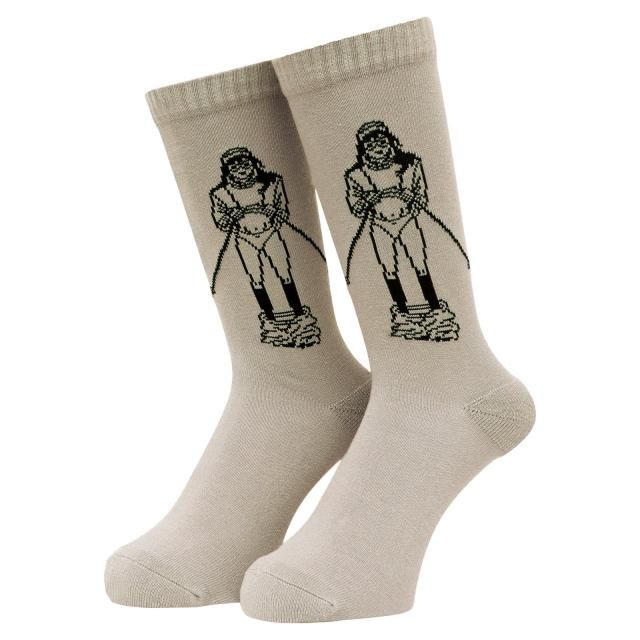 WHIMSY / TAKE ME SKI SOCKS SAND