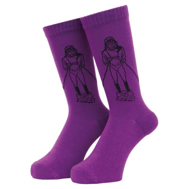 WHIMSY / TAKE ME SKI SOCKS PURPLE