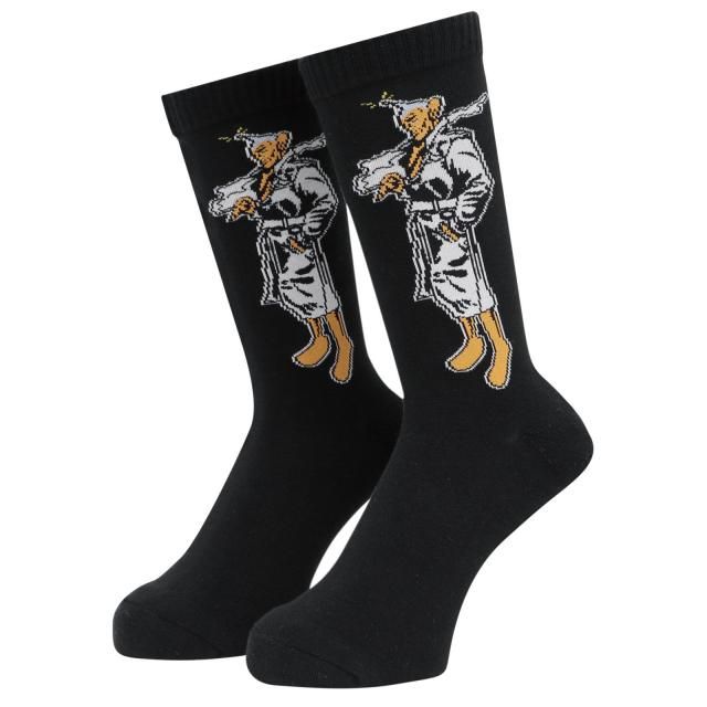 WHIMSY / PEEPO-SAN SOCKS BLACK