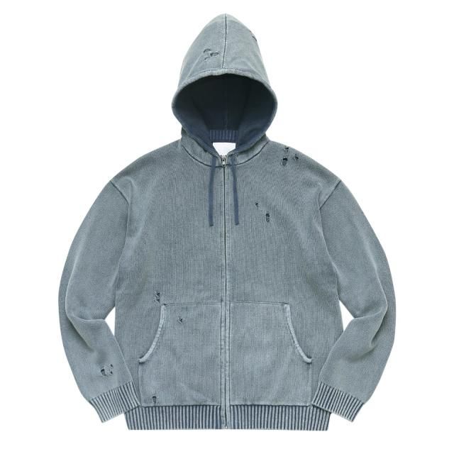 WHIMSY / TRADEMARK KNIT HOODIE NAVY