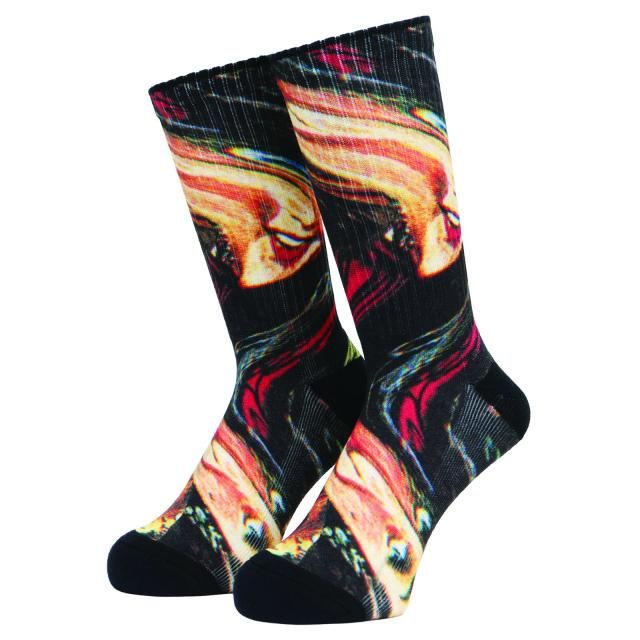 WHIMSY / PRINTED COLLAGE SOCKS 1
