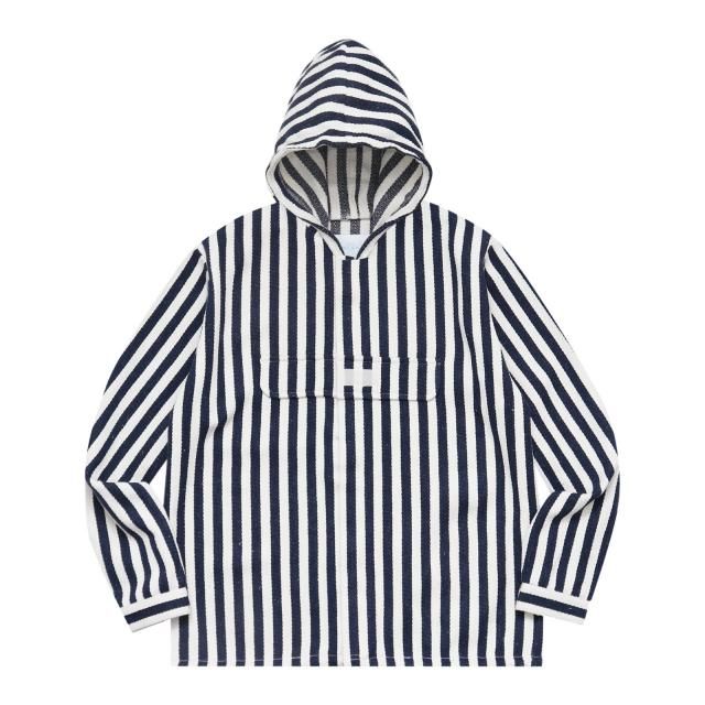 WHIMSY / HOODED APRON SHIRT NAVY