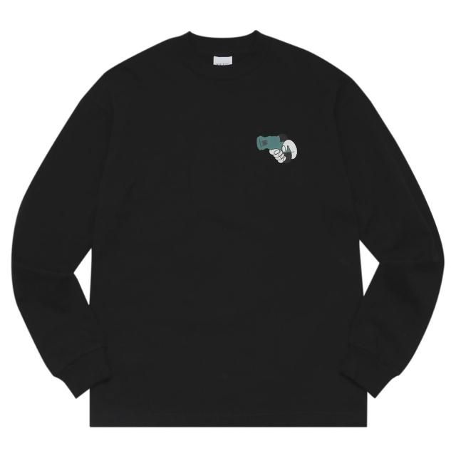 WHIMSY / SOCKS GUN L/S TEE BLACK