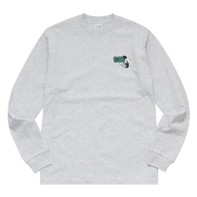 WHIMSY / SOCKS GUN L/S TEE HEATHER GREY
