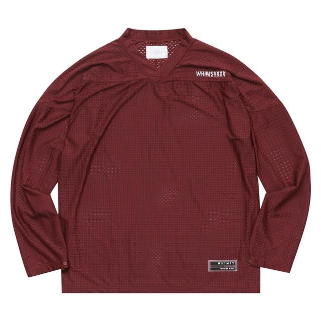 WHIMSY / MESH HOCKEY TOP BURGUNDY