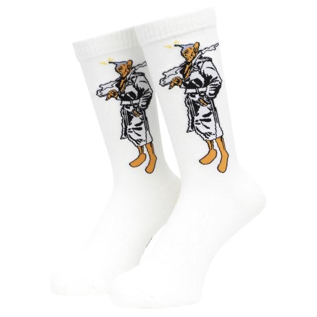 WHIMSY / PEEPO-SAN SOCKS WHITE