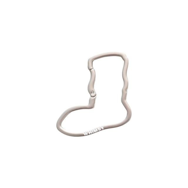 WHIMSY / SOCKS LOGO CARABINER SILVER