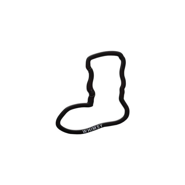 WHIMSY / SOCKS LOGO CARABINER BLACK