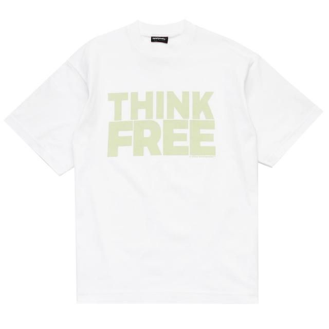 LIDAIRPEAKS / THINK FREE TSHIRT WHITE