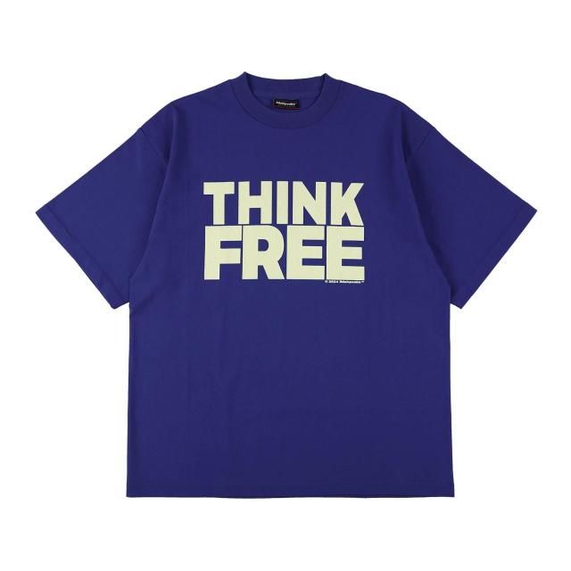 LIDAIRPEAKS / THINK FREE TSHIRT ROYAL