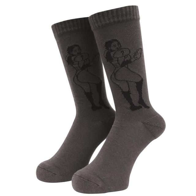 WHIMSY / COLLEEN SOCKS DARK MOCA
