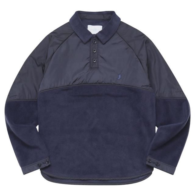 WHIMSY / FLEECE RAGLAN POLO NAVY