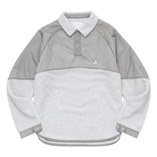 WHIMSY / FLEECE RAGLAN POLO SNOW WHITE