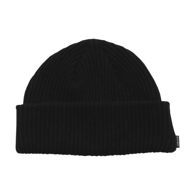 WHIMSY / FINE GAUGE BEANIE BLACK