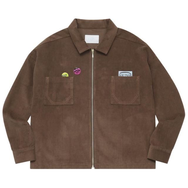 WHIMSY / CORDUROY SHIRT JACKET BROWN
