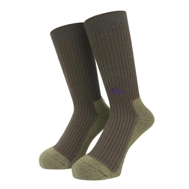 WHIMSY / EMJAY SOCKS KHAKI MOSS