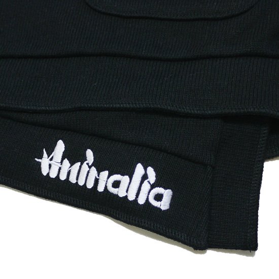 ANIMALIA AN18S-KN01 SUM ROBE BLACK - カーディガン