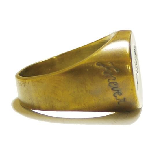 soldout! ◇17秋 / #02548 [ANTIQUE ROSE RING]◇ CLUCT[クラクト] ブラス ローズシグネットリング:印台 リング/Antique - HOOD