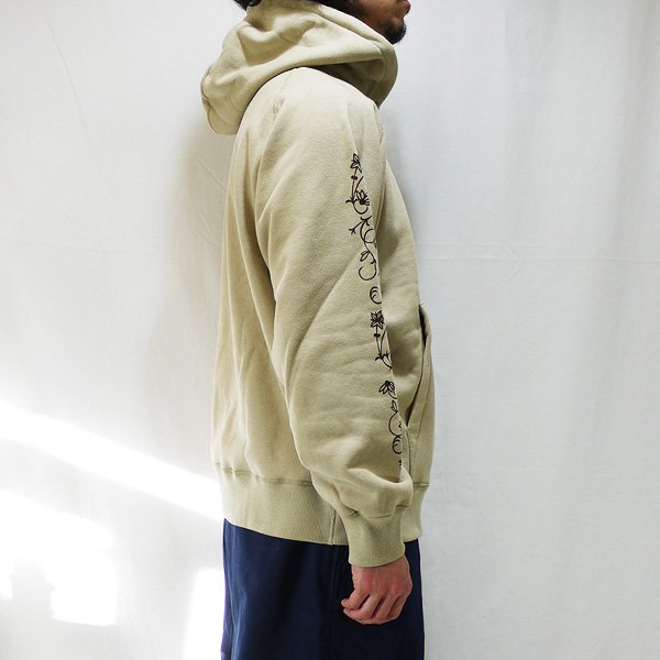 soldout! ◇20春夏 / CL-20SS005◇ CALEE[キャリー] プラントロゴ プルオーバーパーカ/Beige - HOOD