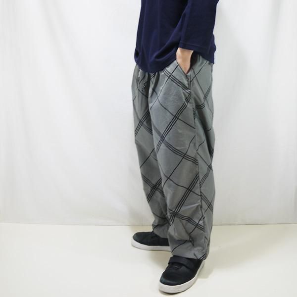 soldout! / 2021春夏 SS21-B04 : BULKY CHECK BAGGY SLACKS 