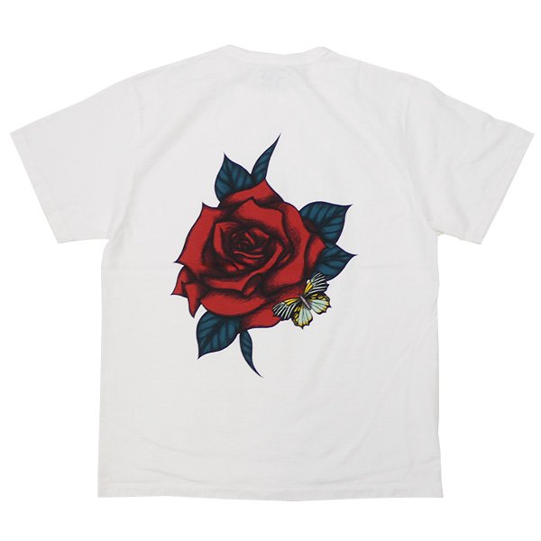 soldout! _ CL-21SS002M Binder neck rose vintage t-shirt ◇ CALEE