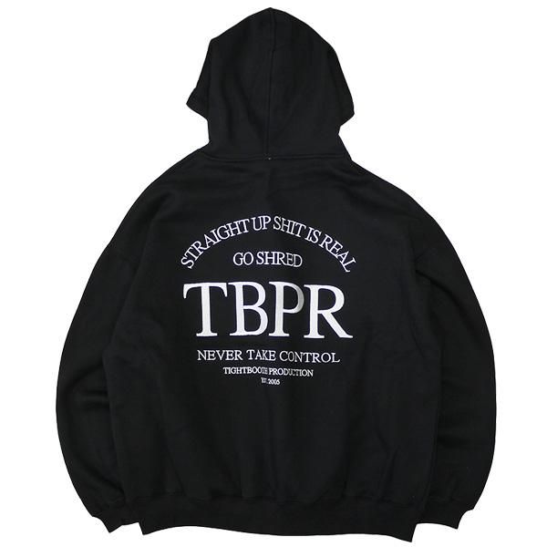 TIGHTBOOTH STRAIGHT UP HOODIE タイトブース 黒L肩幅62