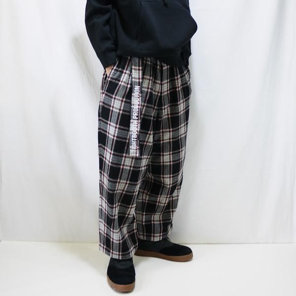 soldout! / 2021秋冬 FW21-B02 PLAID FLANNEL BAGGY SLACKS soldout! / 2021秋冬 FW21-B02 PLAID FLANNEL BAGGY SLACKS