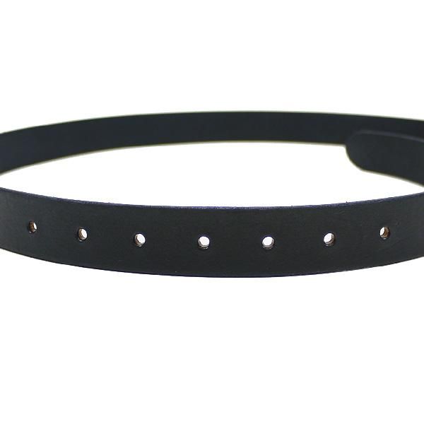 soldout! _ CL-21AW016L&A-L Leather plane narrow belt