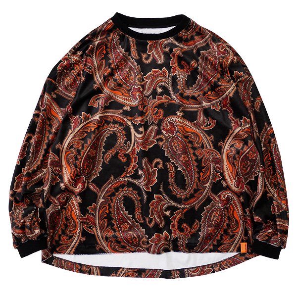 tightbooth PAISLEY VELOR LONG SLEEVE - Tシャツ/カットソー(七分/長袖)
