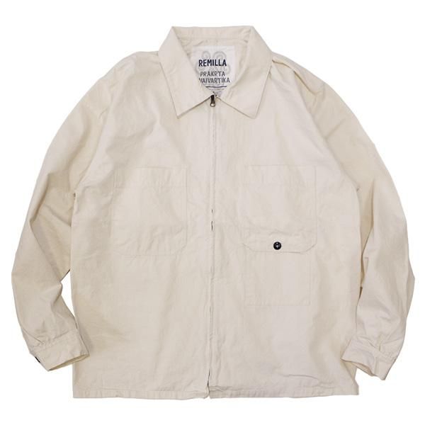 soldout! _ 2022春夏 R221201 ラックシャツ ◇ REMILLA レミーラ : ジップ シャツジャケット Kinari - HOOD soldout! _ 2022春夏 R221201 ラックシャツ ◇ REMILLA レミーラ : ジップ シャツジャケット Kinari - HOOD