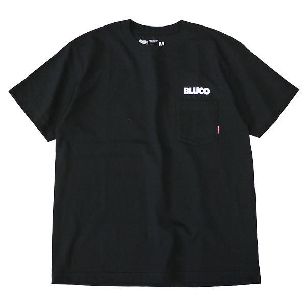 soldout! _ 2022春夏 OL-803-022 POCKET TEE'S -Support- ◇ BLUCO ブルコ : 半袖サポートブルーカラー ポケットTシャツ Black - HOOD