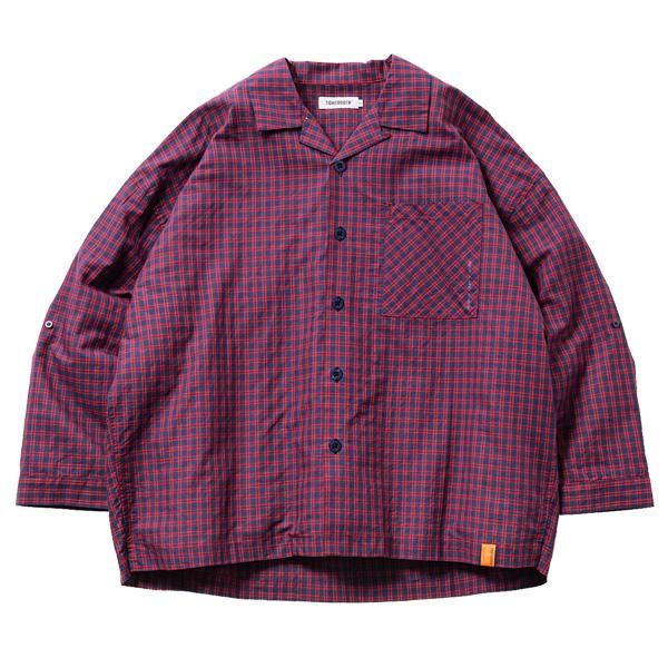 Msize _ TBPR 2022夏 SU22-S01 PLAID ROLL-UP SHIRT ◆ TIGHTBOOTH タイトブース : 長,半袖チェック柄ロールアップシャツ Navy×Red - HOOD Msize _ TBPR 2022夏 SU22-S01 PLAID ROLL-UP SHIRT ◆ TIGHTBOOTH タイトブース : 長,半袖チェック柄ロールアップシャツ Navy×Red - HOOD